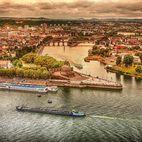 Rhein Koblenz Deutsches Eck