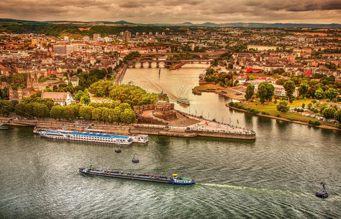 Rhein Koblenz Deutsches Eck